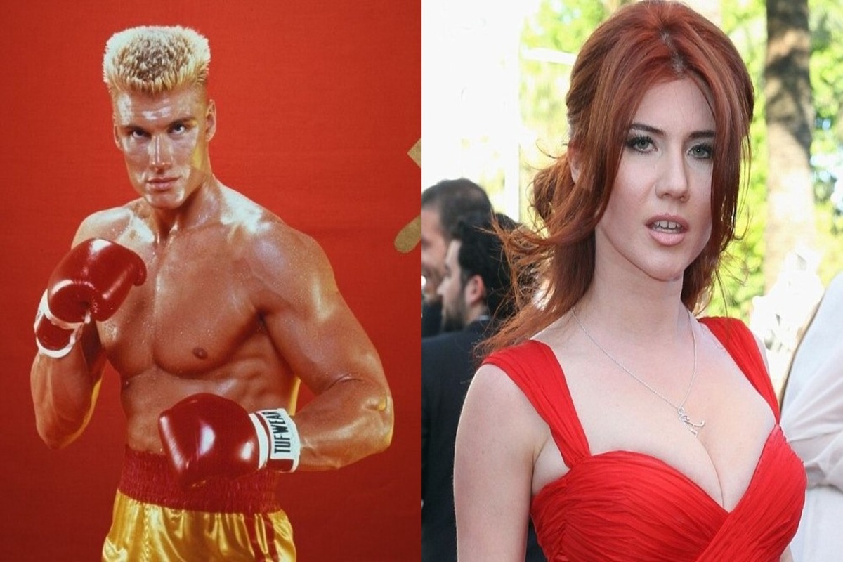 Иван Драго (имя актёра — Дольф Лундгрен) и Анна Чапман