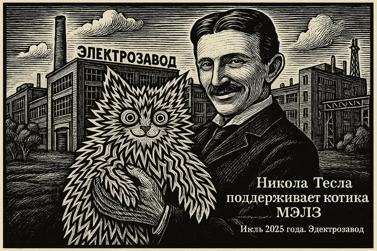 Котики МЭЛЗ на этой иллюстрации подозрительно напоминают котов Уэйна...