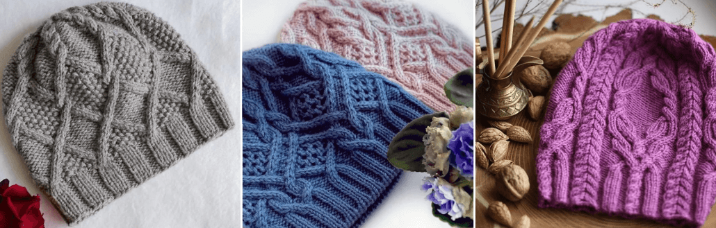 Вязаные шапки с аранским орнаментом очень разнообразны