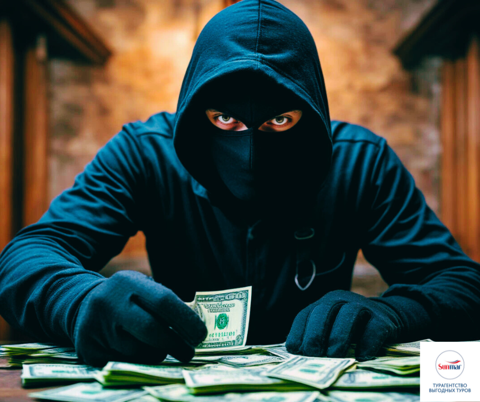 💸 Кто крадёт деньги из вашего туристического бюджета? Картинка создана при помощи ИИ.
