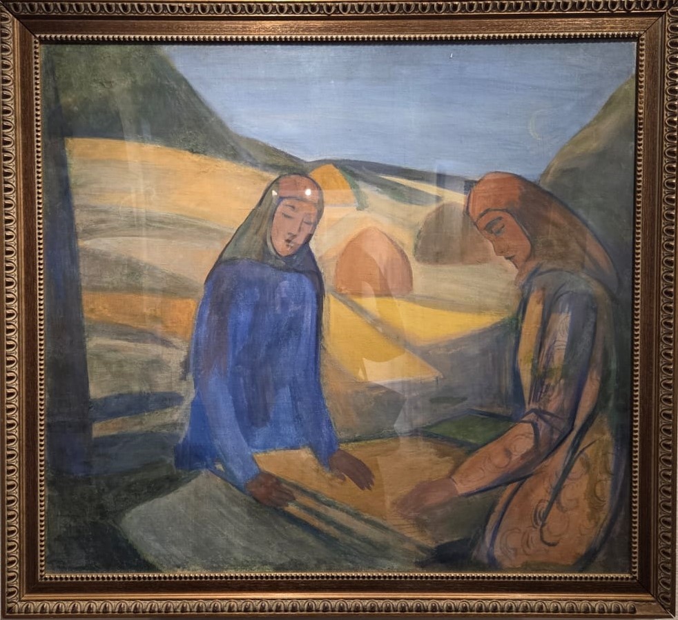 Кузнецов П.В. Ковровщицы. 1912 холст, темпера
