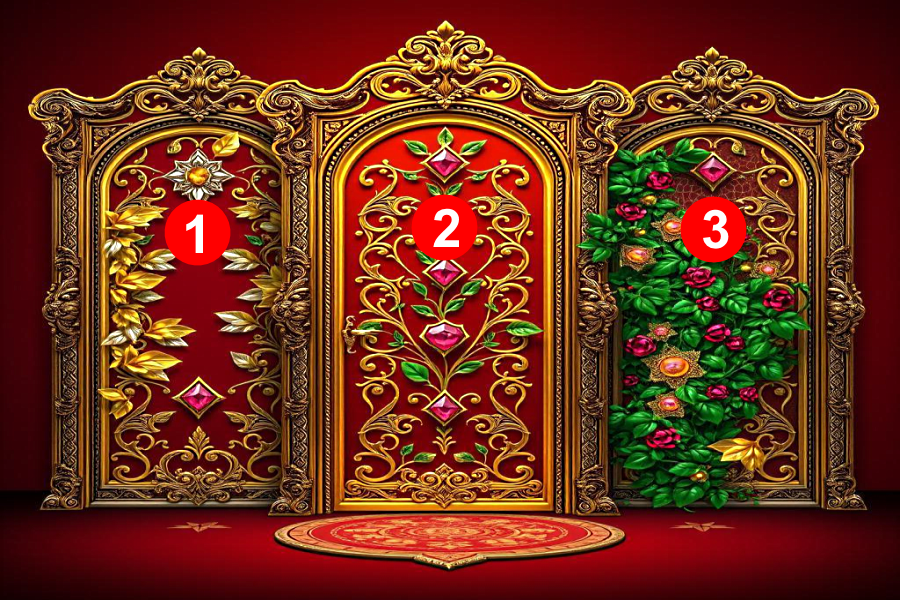 Выберите дверь