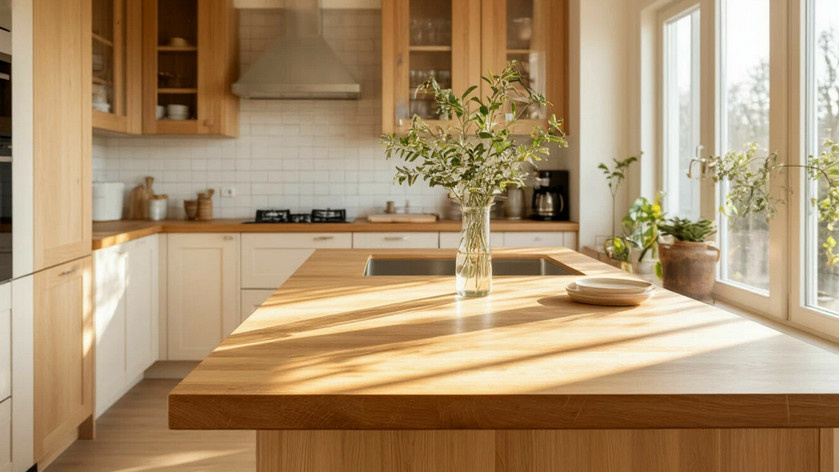 В такой кухне приятно готовить и легко убирать