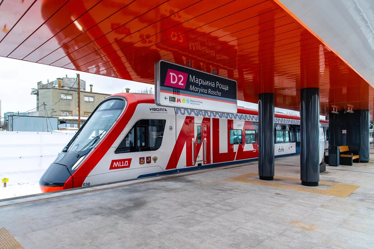 Станция Марьина Роща на соединительной линии.