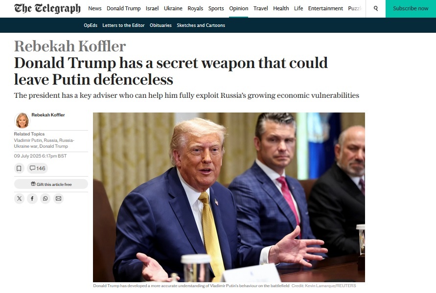    Фото: скриншот статьи The Telegraph