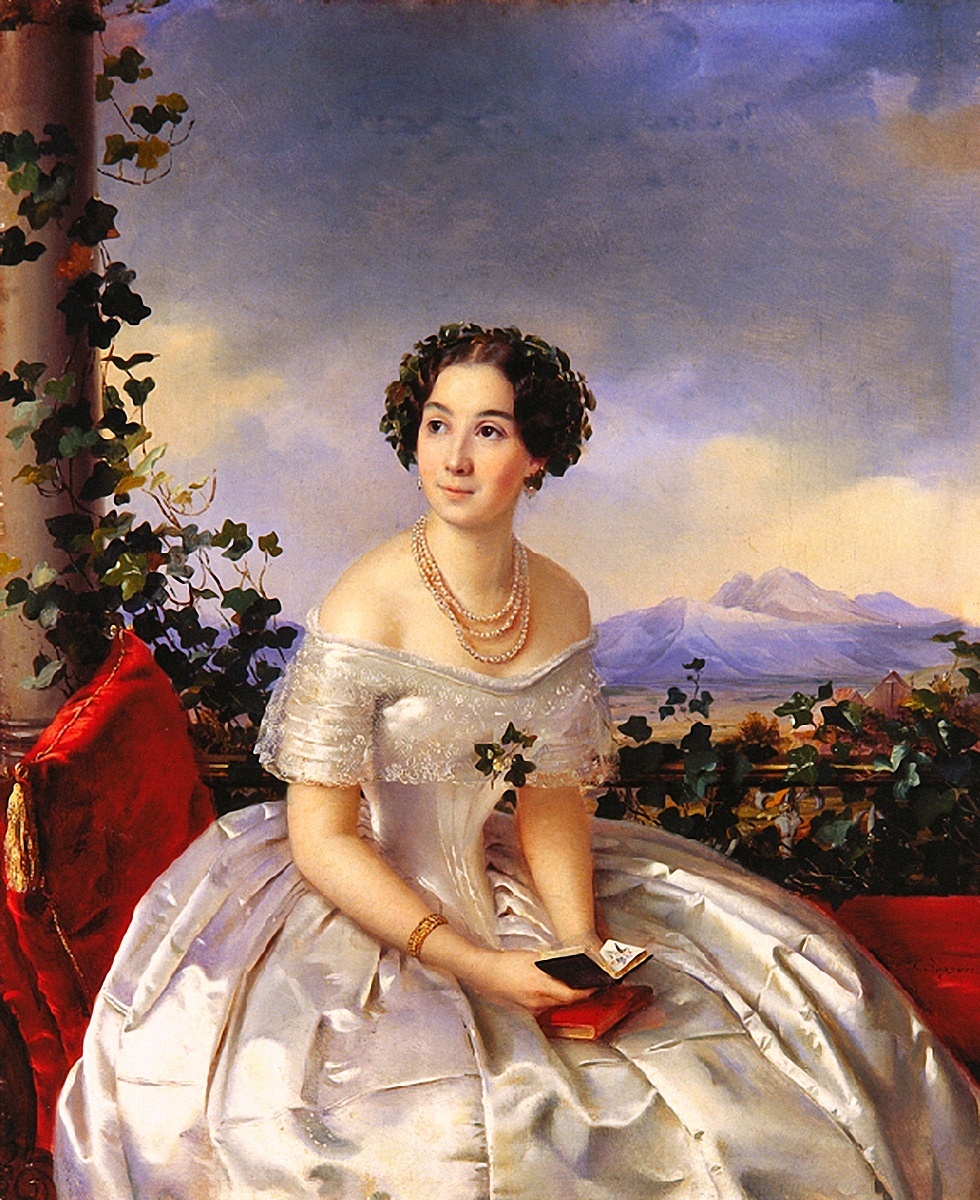 "Портрет неизвестной". 1840-е гг.