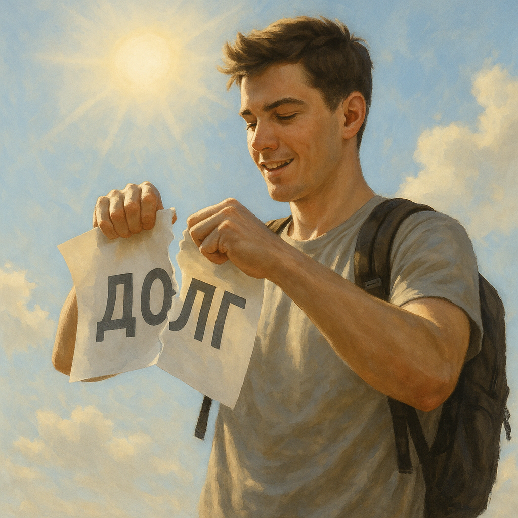 мужчина избавился от долга — долг закрыт и свобода