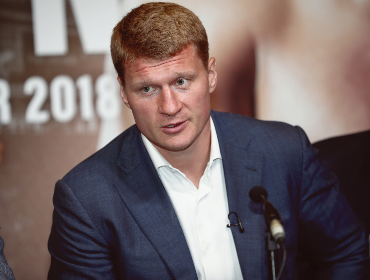 Александр Поветкин на пресс-конференции