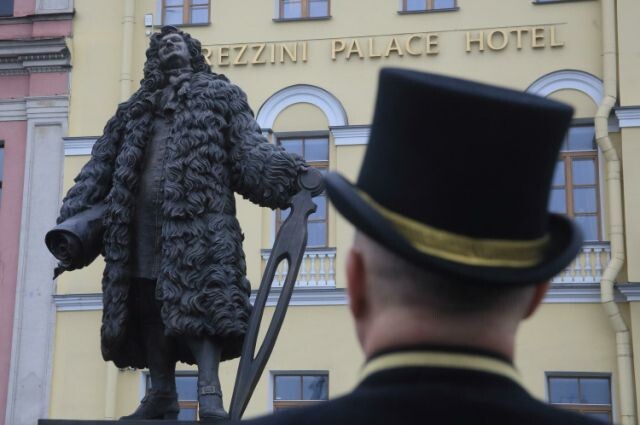    Памятник Трезини в Петербурге появился в 2014 году.