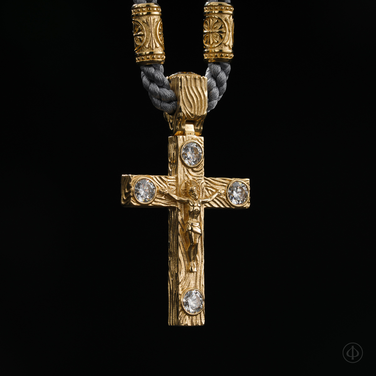 Крест из золота 750 с бриллиантами Арт.176