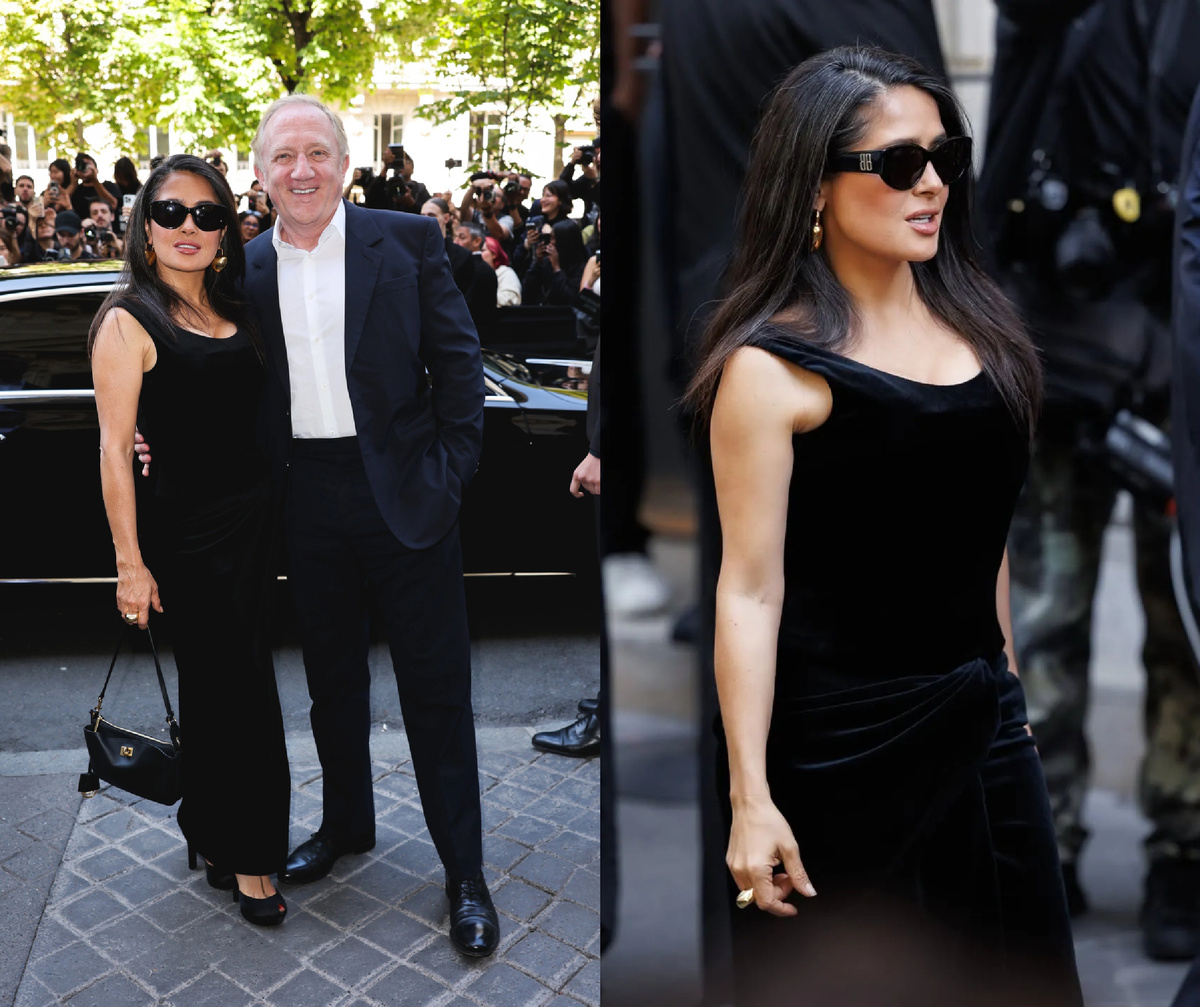 Сальма Хайек с мужем Франсуа-Анри Пино