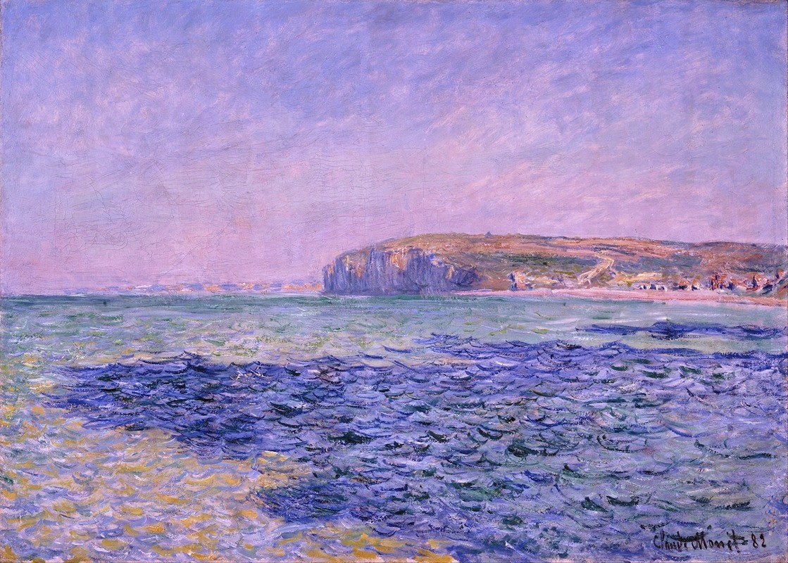 Клод Моне "Тени на море. Скалы в Пурвиле" (1882)