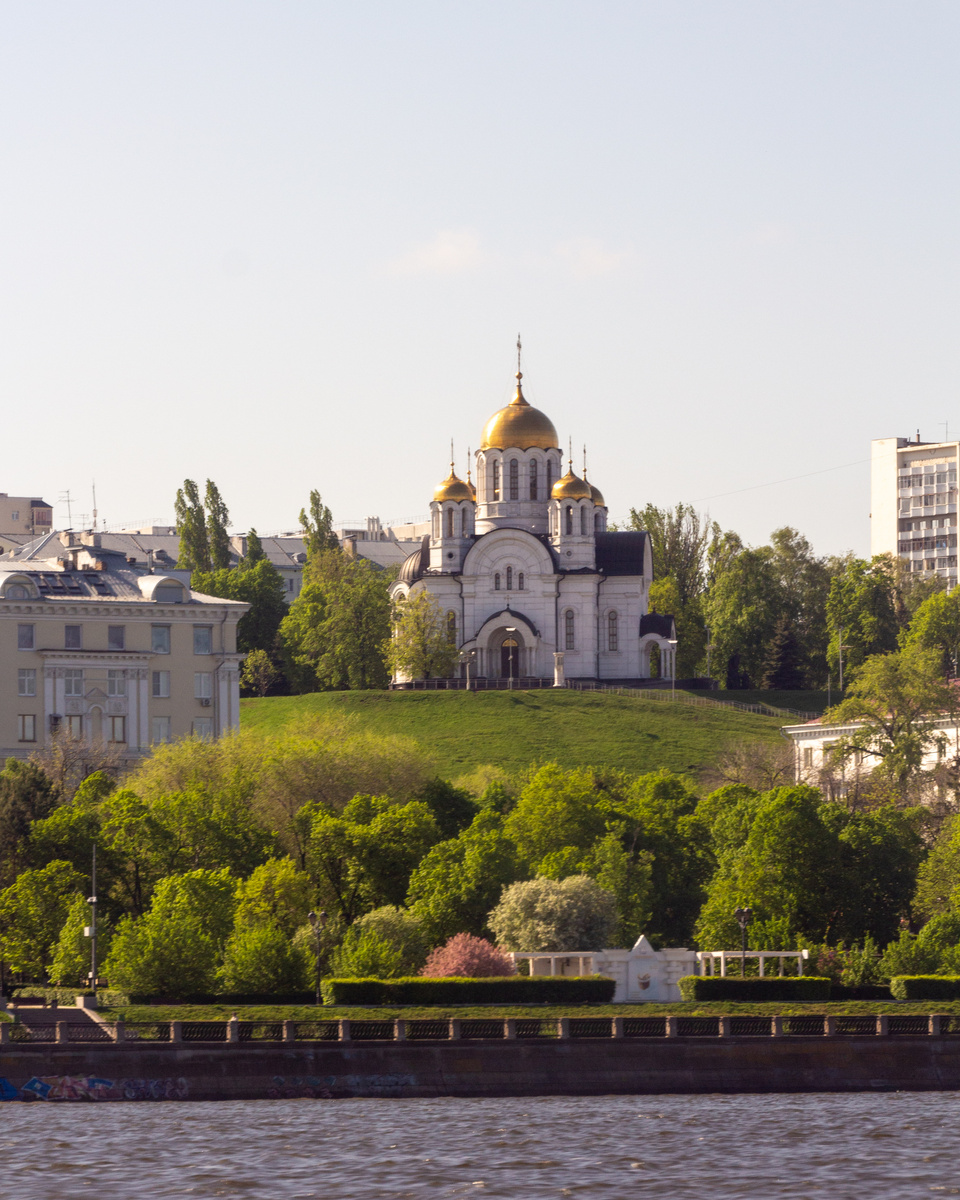Самара из окна скоростного судна "Валдай" до села Ширяево
