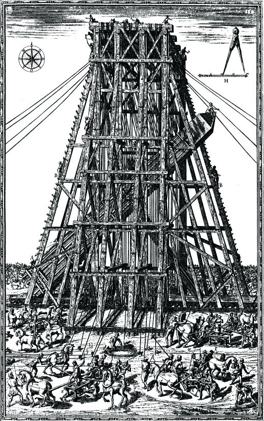 Иллюстрация к мемуарам Доменико Фонтаны 1590 г