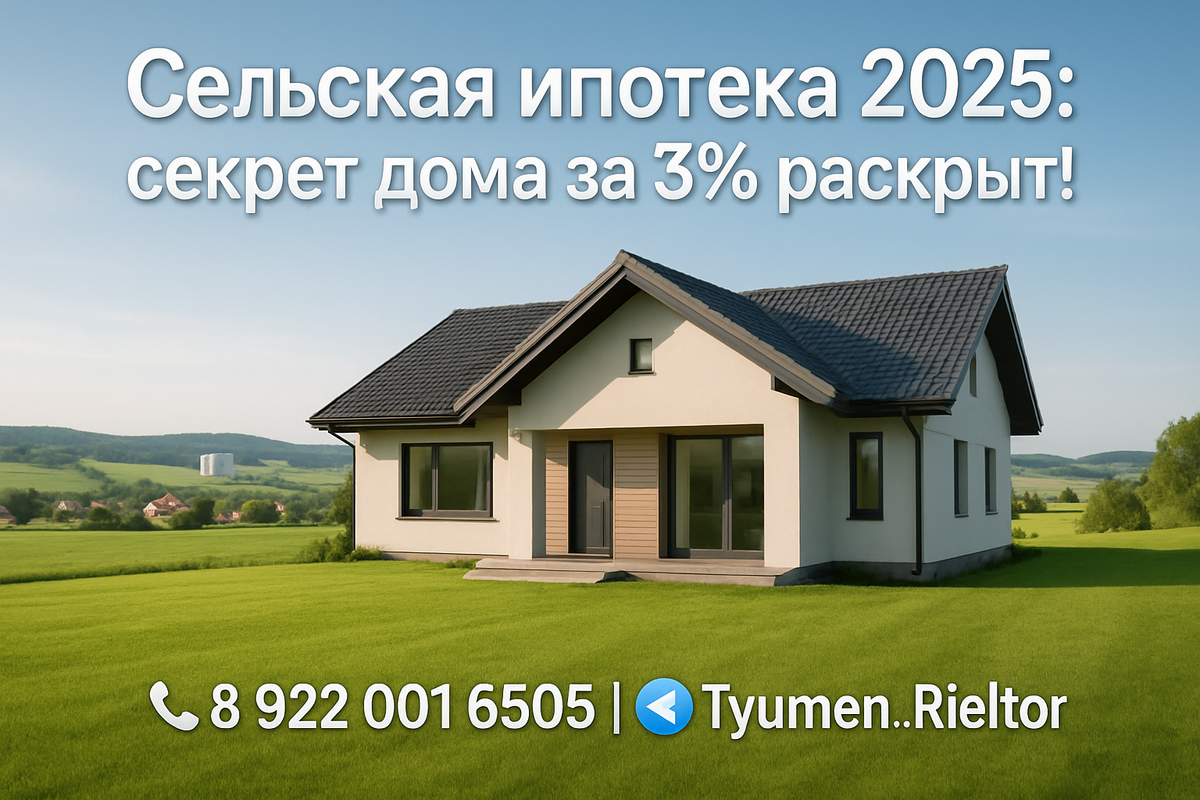    Сельская ипотека 2025: секрет дома за 3% раскрыт! Святослав Шакин