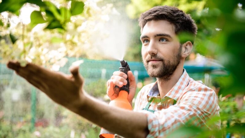     Обработка сада. freepik.com/cookie-studio