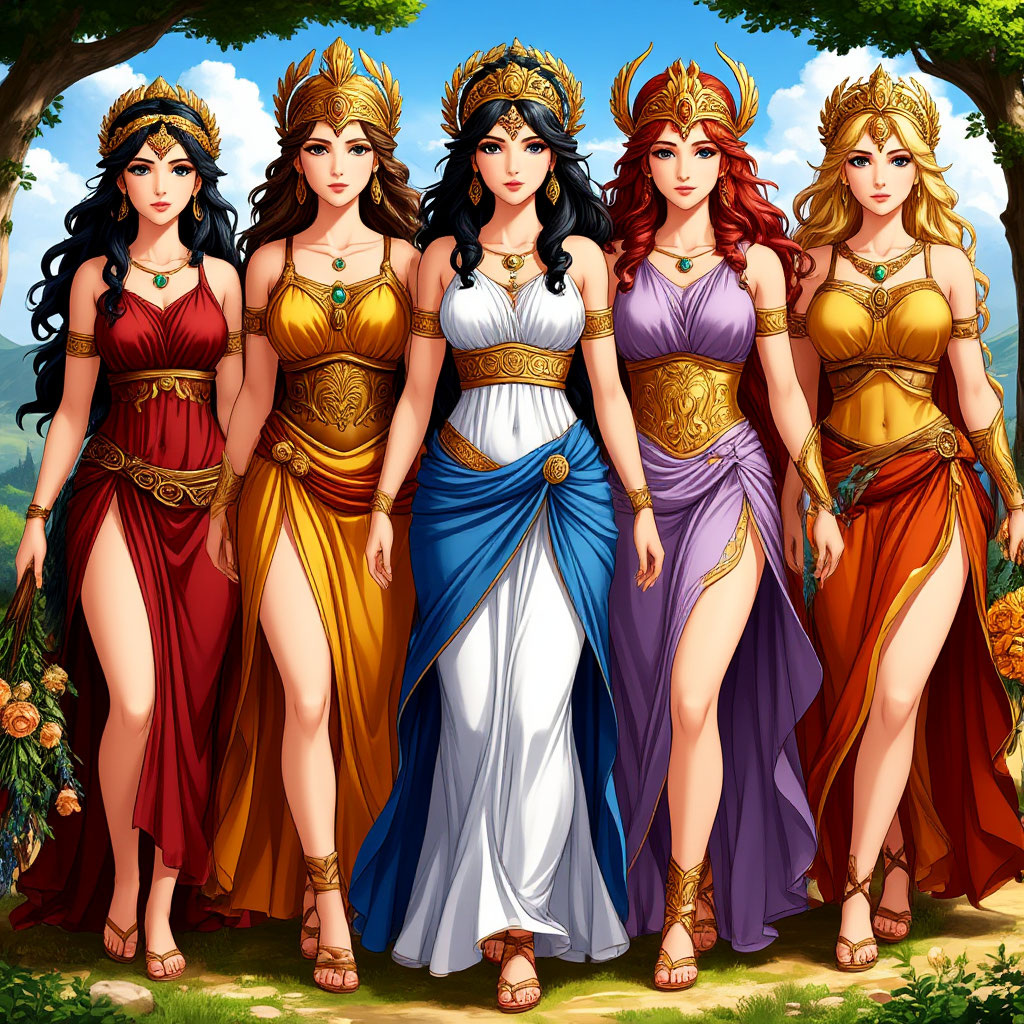 Каждая из греческих богинь прекрасна!