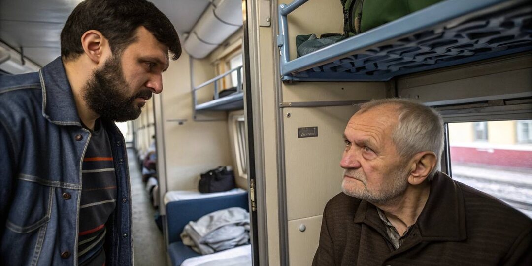 Мужчина с нижней полки устал от нападок парня с бородой на проводника и взял ситуацию в свои руки