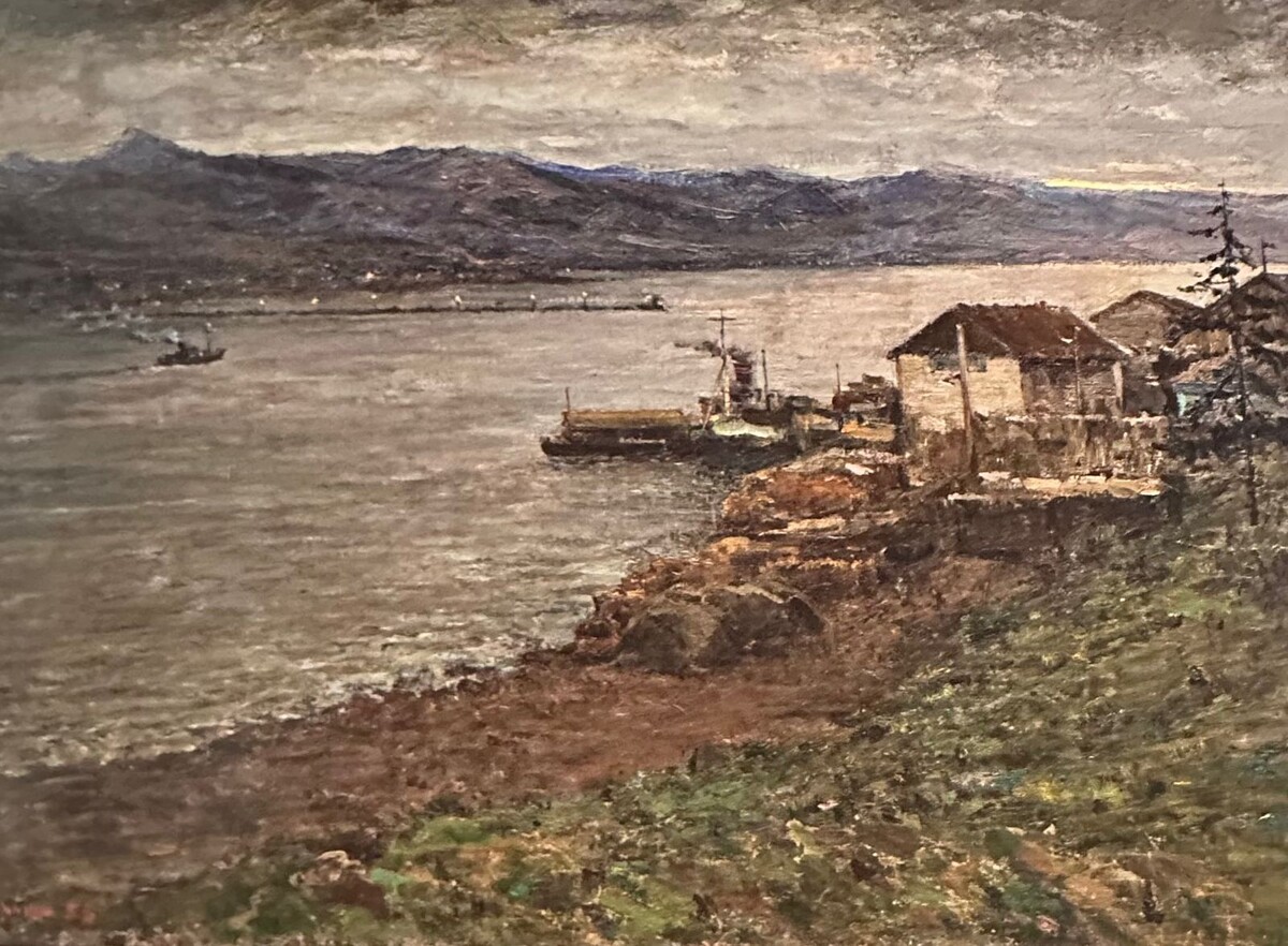 Иван Сорокин. «Красноярск. Вечер на Енисее». 1953