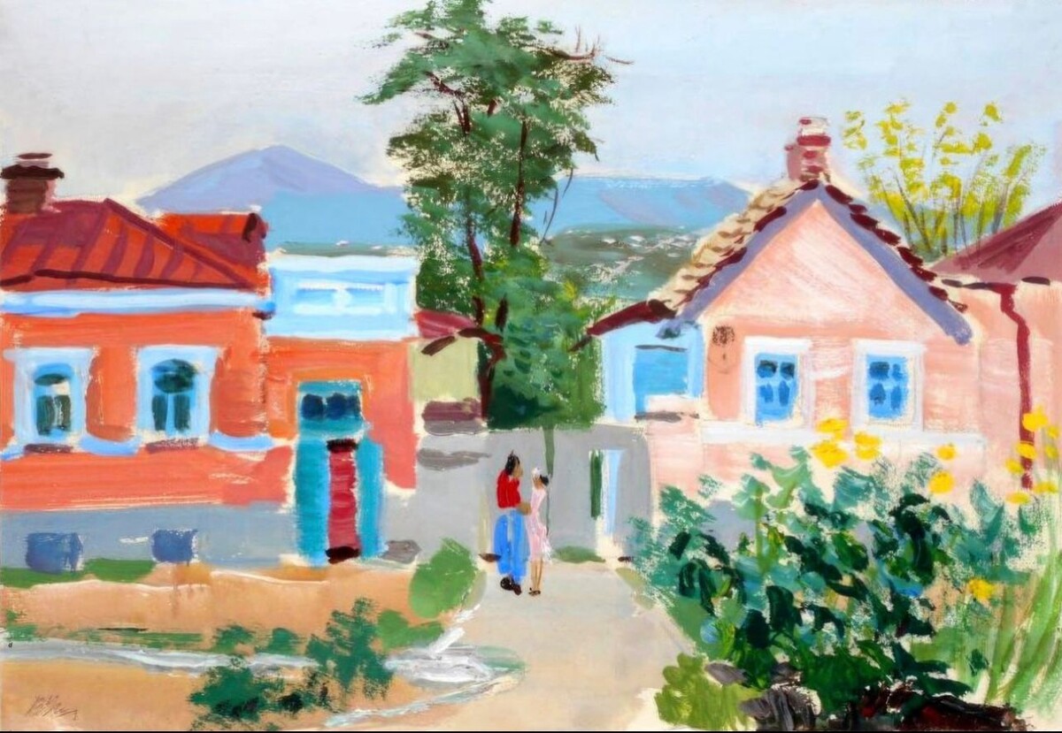 Василий Ушаков. «Улочка в Пятигорске». 1953