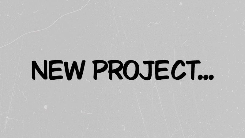 File - New project or Ctrl + Alt + N