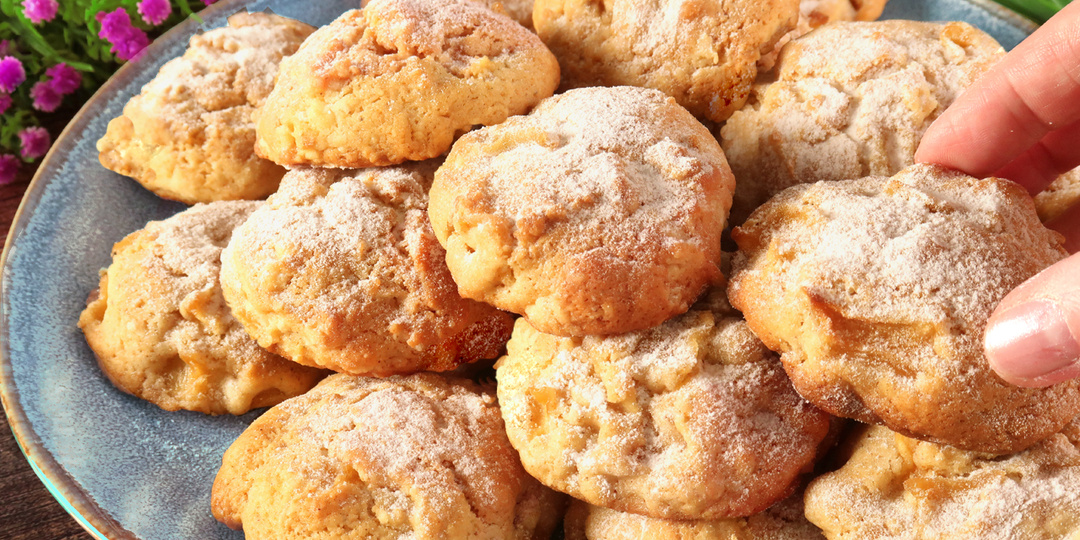 Возьмите 3 яблока! За 10 минут! Лучший рецепт яблочного печенья