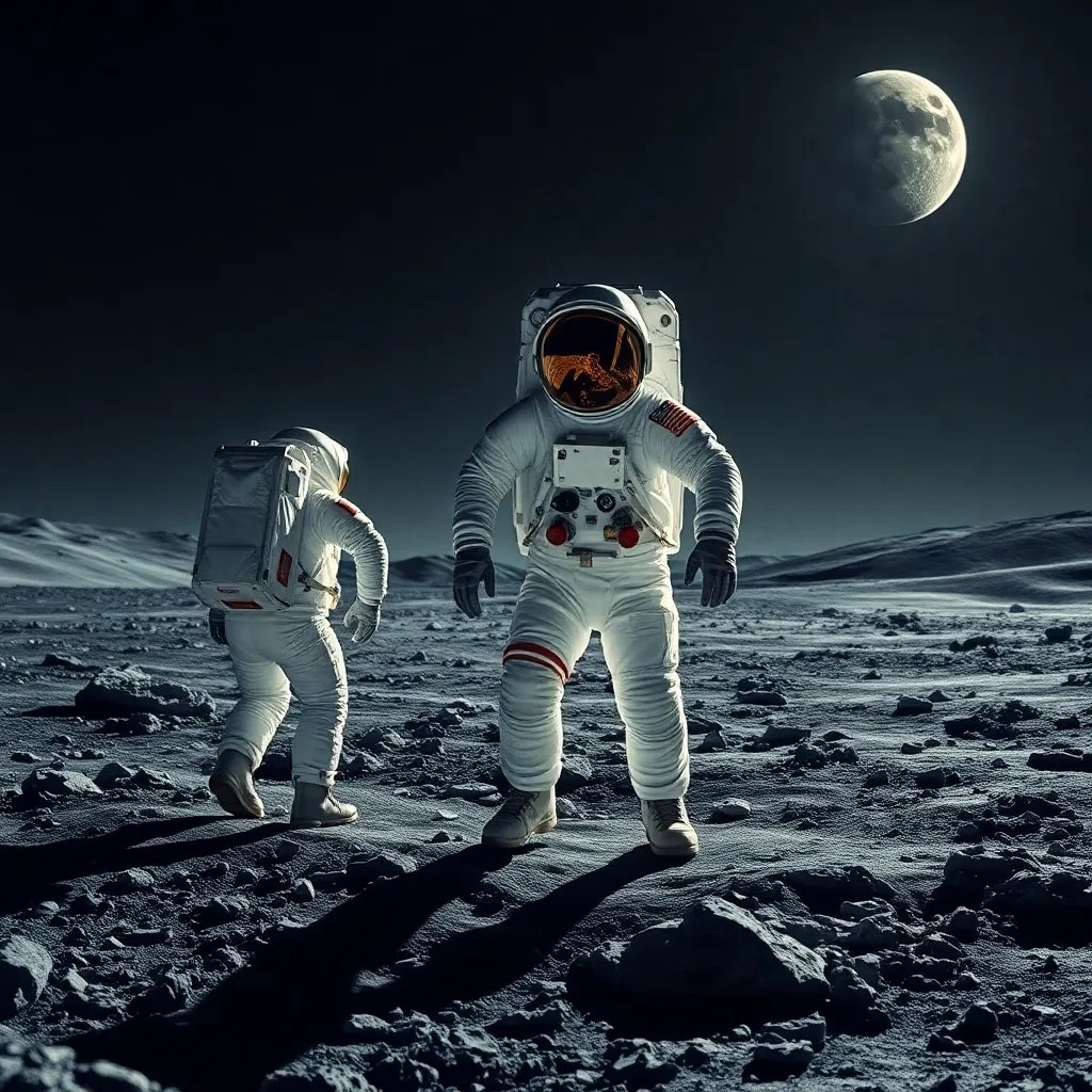 На заднем плане Луна или нет? Примечание: это иллюстрация. 