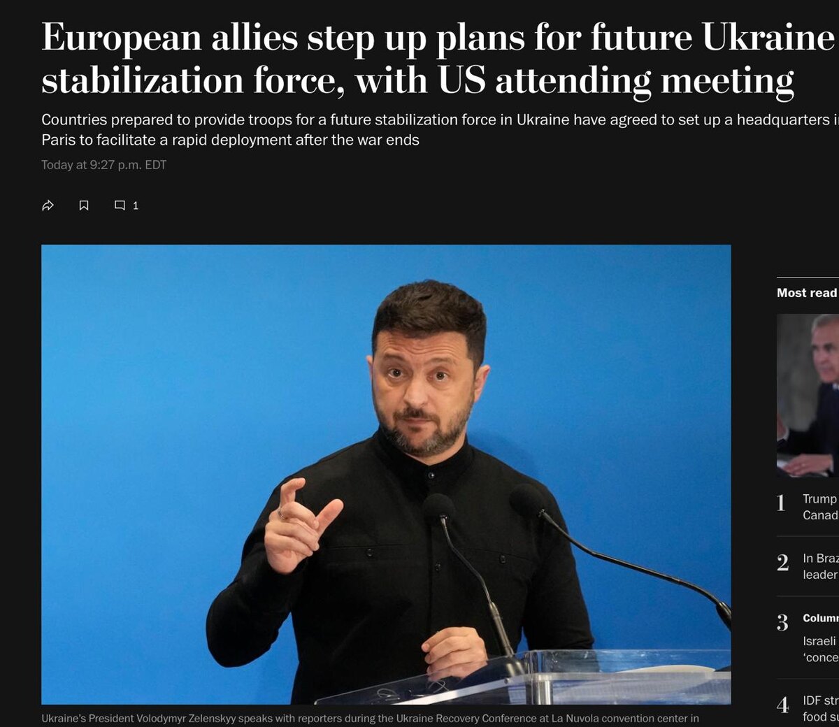 Фото: скриншот сайта издания Washington Post