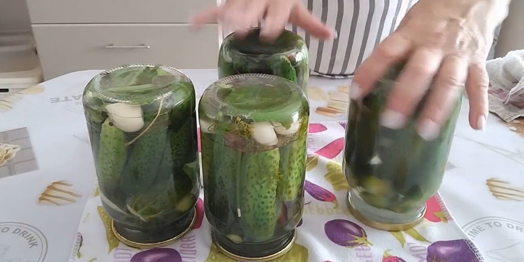 Наши русские ядреные маринованные огурчики на зиму.
