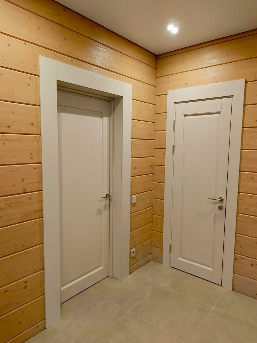 Двери из массива сосны модель Триплекс ПГ в цвете NCS S 1505-Y40R