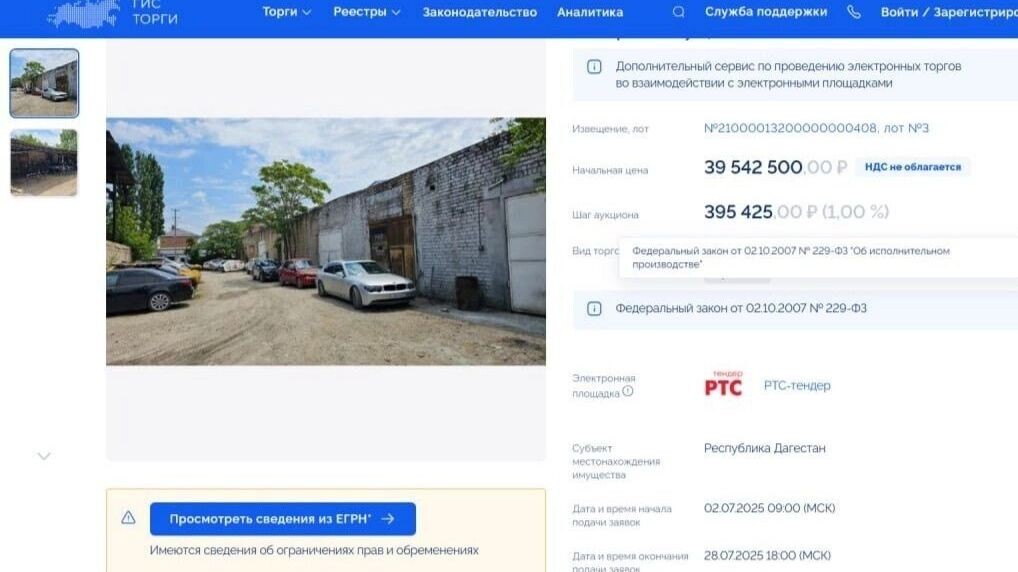     Источник: скриншот torgi.gov.ru