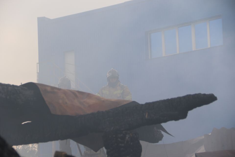    Последствия пожара на Промышленной . Источник: Виталий Барабаш