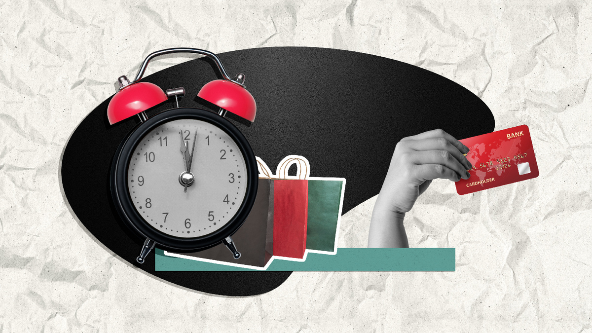 Альт: Часы, символизирующие ограниченный срок действия банковской карты