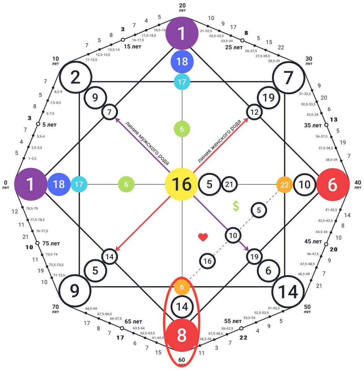 Диагностика кармического хвоста «Диктатор» 6-14-8

