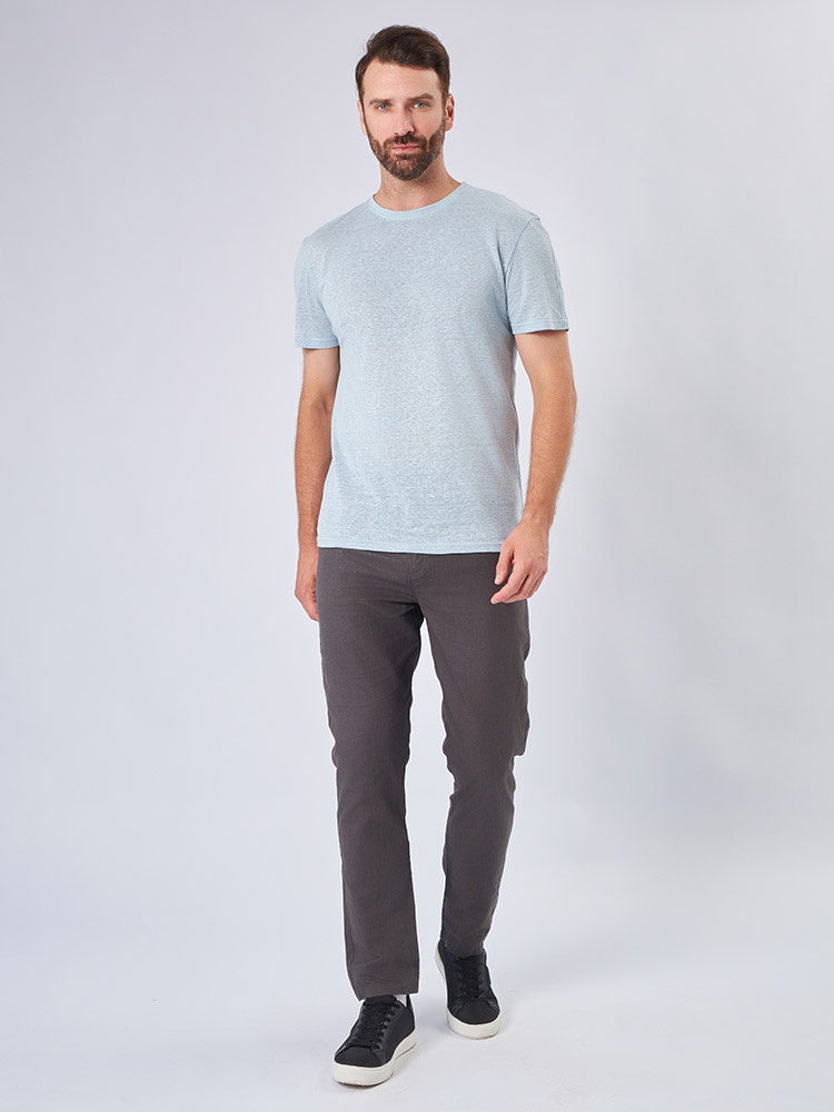 Льяная мужская футболка из органического льна 