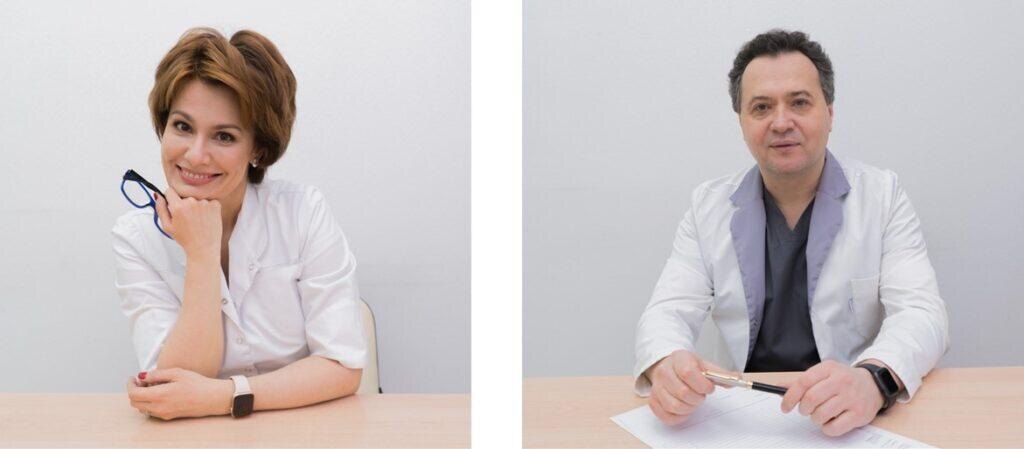 Врач дерматолог-трихолог Наталья Барунова и врач трихолог-дерматолог Владислав Ткачев, сооснователи бренда профессионального ухода за волосами ETA Ecotriatria