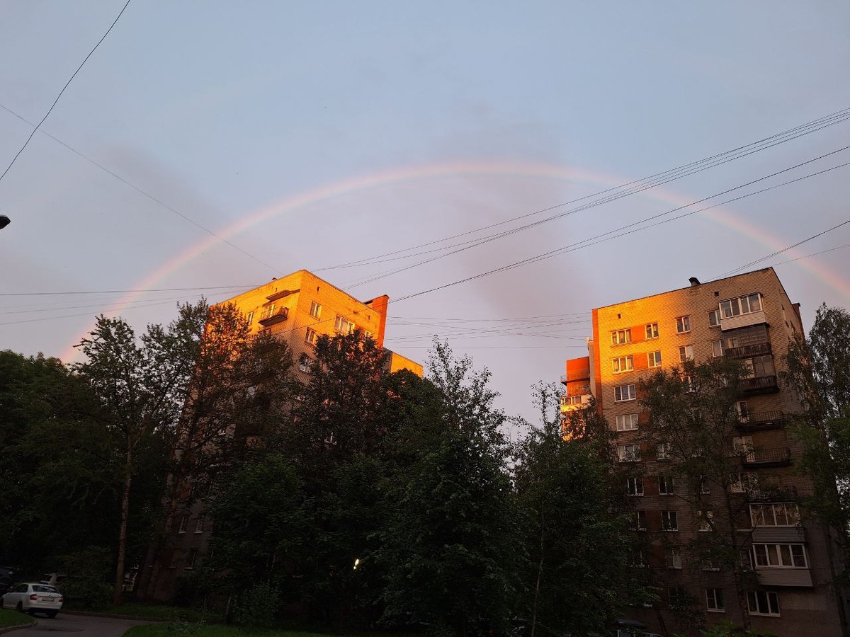 На днях вот такую чудесную радугу поймала 😍