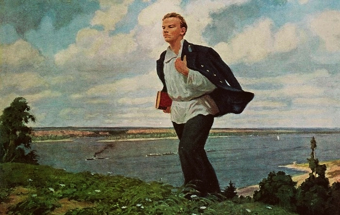 В.И. Ульянов - гимназист. Художник - Олег Вешняков. Картинка взята из общего доступа