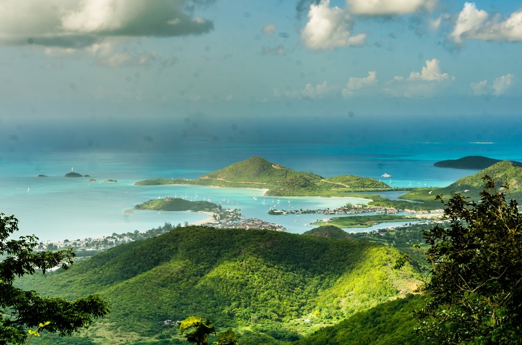 Пейзаж юга Антигуа