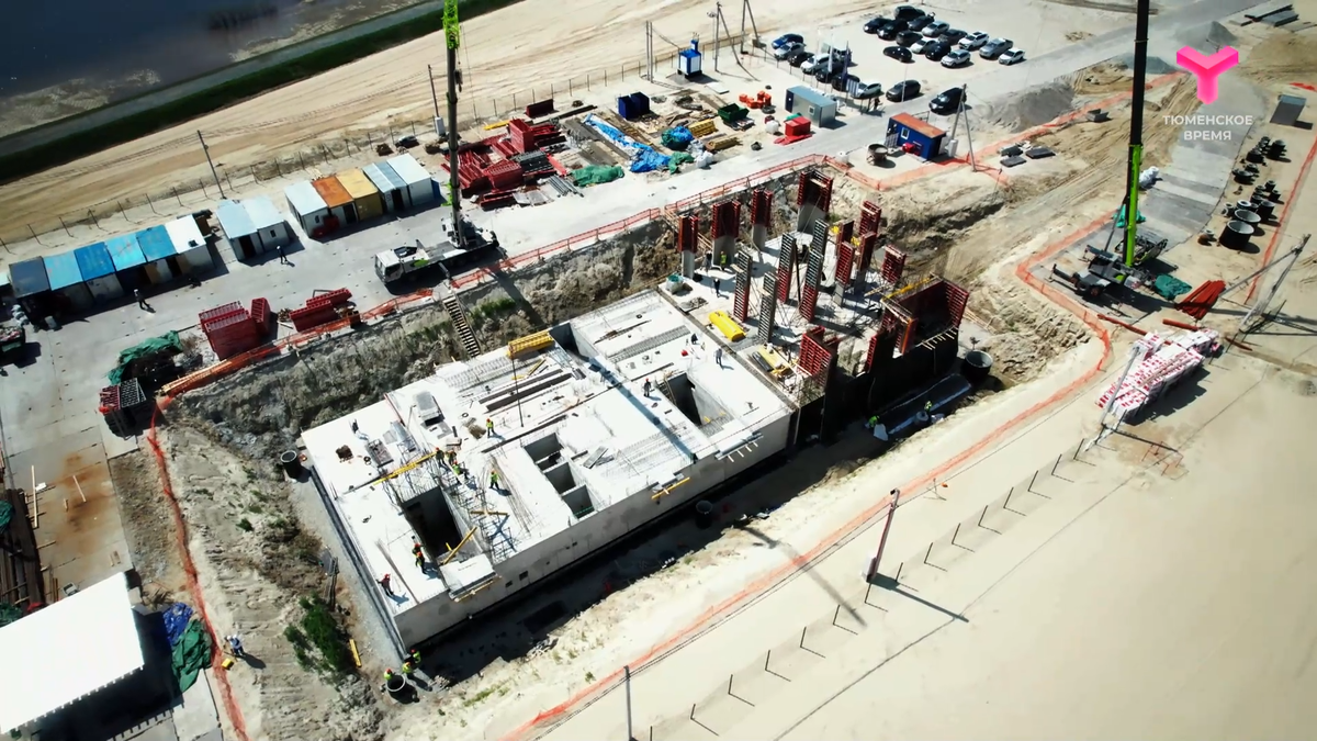 Строительная площадка тюменского кампуса