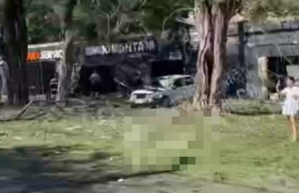   Последствия удара. Иллюстрация: соцсети, стоп-кадр видео.