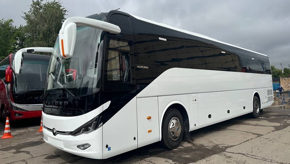    Новый автобус Yutong на газовом топливе. Автор фото: t.me/lenobladminka
