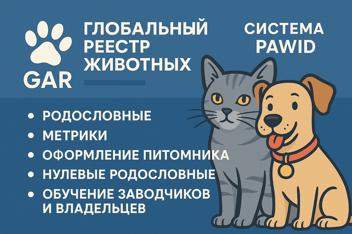GAR — Глобальный реестр животных. PAWID — система, которая создаёт доверие.