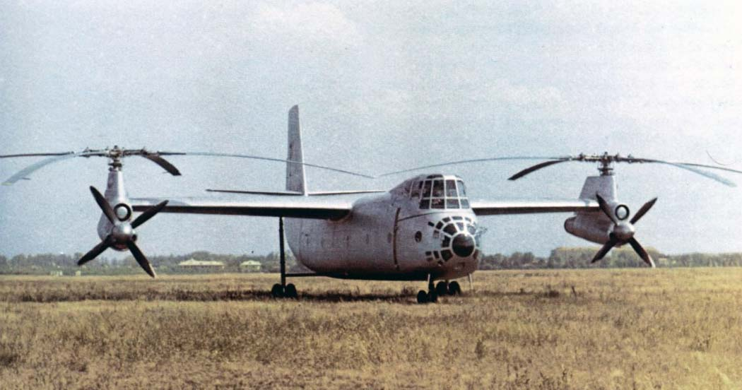 Вертолет-самолет с поперечными винтами