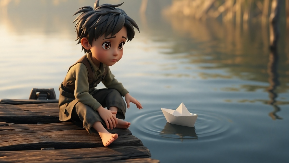 Мечтатель. Кадр из мультфильма (1/3).