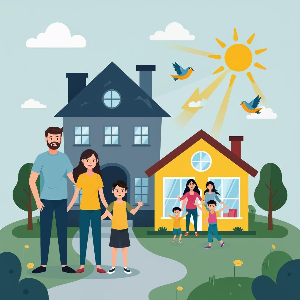 Семья из 4 человек активно использует лишь 40-50 м² (данные MIT, 2023). 