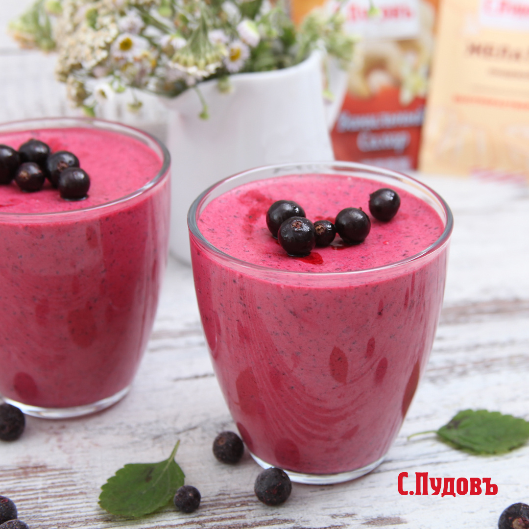 Мусс из чёрной смородины