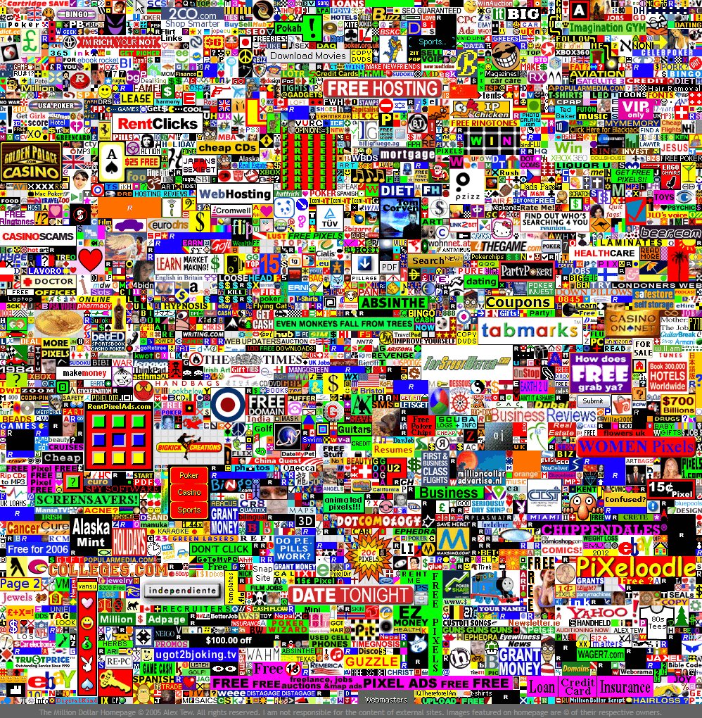 Конечный результат. Фото: milliondollarhomepage.com