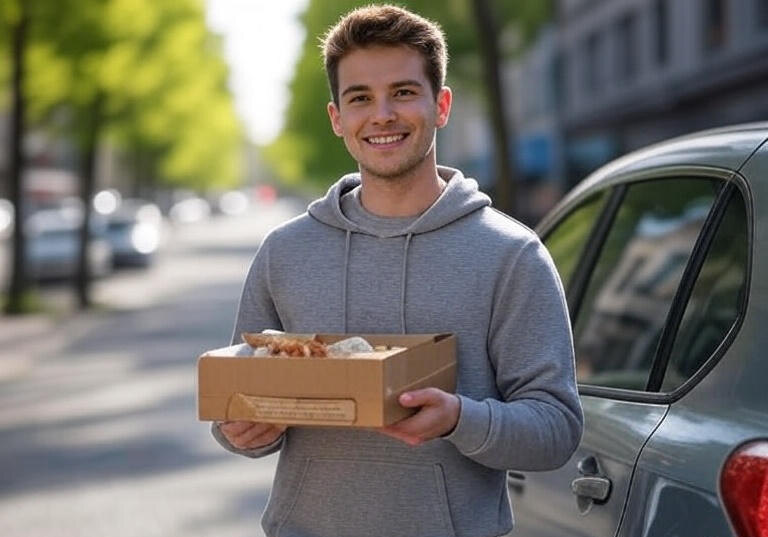 Первый день работы курьером