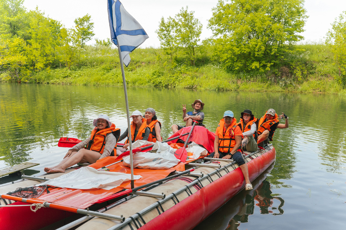 Фото с экологического сплава по Казанке